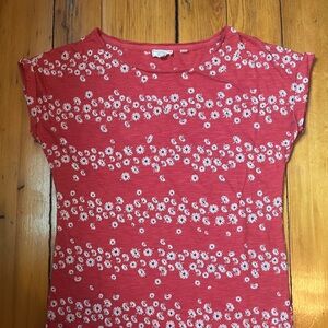 Fat Face red flower print t-shirt